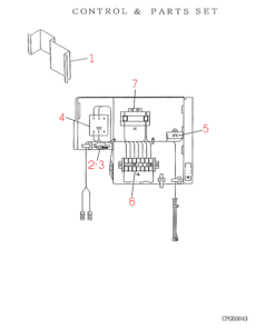 FDC306CEN CONTROL AND PARTS SET