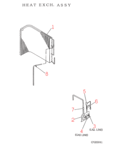 FDC306CEN HEAT EXCH. ASSY