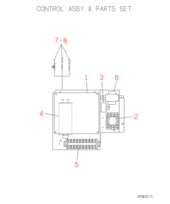FDC308HEN CONTROL AND PARTS SET