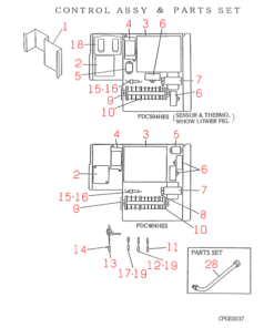 FDC404HES CONTROL AND PARTS SET