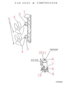 FDC404HES FAN AND COMPRESSOR