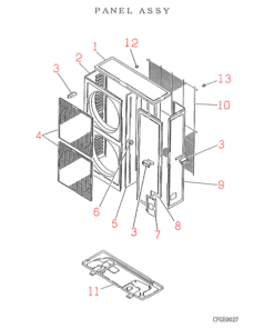 FDC404HES PANEL ASSY