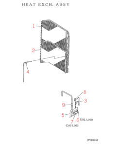 FDC406CES HEAT EXCH. ASSY