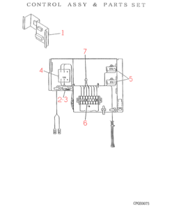 FDC406CES2 CONTROL AND PARTS SET