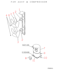 FDC406HES FAN AND COMPRESSOR