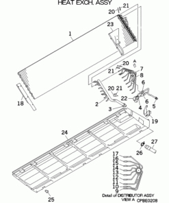 FDE112KXZE1/F HEAT EXCH. ASSY