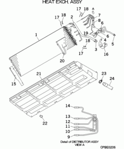 FDE45KXZE1/F HEAT EXCH. ASSY