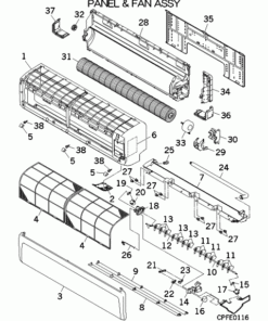 FDK71KXZE1/F PANEL AND FAN ASSY