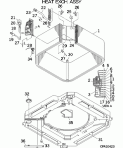 FDT112KXZE1/F HEAT EXCH. ASSY