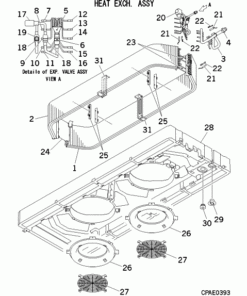 FDTW140KXE6F/F HEAT EXCH. ASSY