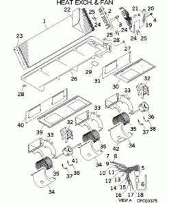 FDU1100FKXZE1/F HEAT EXCH. AND FAN