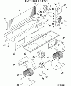 FDU90KXE6F/F HEAT EXCH. AND FAN