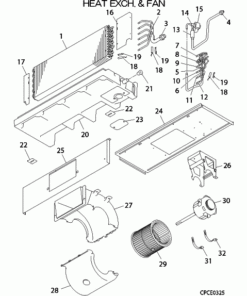 FDUM45KXE6F/F HEAT EXCH. AND FAN