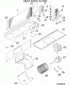 FDUM50VF/F HEAT EXCH. AND FAN