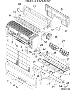 SRK20ZGX-S PANEL AND FAN ASSY