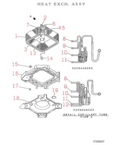 FDTN406CES HEAT EXCH. ASSY