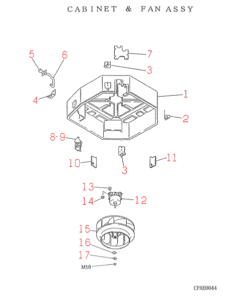 FDTN506HES2 CABINET AND FAN ASSY