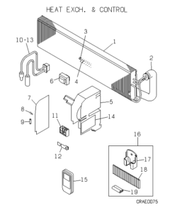 SKM25YA1 HEAT EXCH. AND CONTROL ASSY