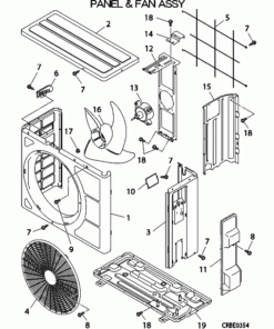 SRC25ZMP-S PANEL AND FAN ASSY