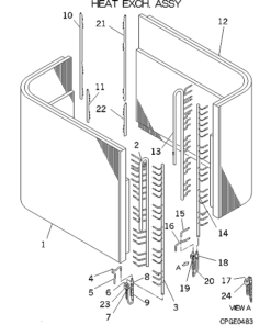 FDC615KXE6/A HEAT EXCH. ASSY