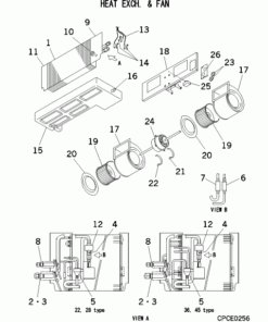 FDUM28KXE6 HEAT EXCH. AND FAN