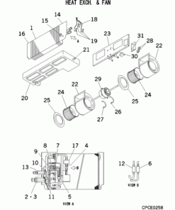 FDUM56KXE6 HEAT EXCH. AND FAN