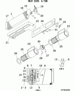 FDUM71KXE6 HEAT EXCH. AND FAN