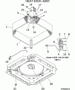 FDT36KXE6A/B HEAT EXCH. ASSY