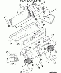 SRR35ZS-W HEAT EXCH. AND FAN