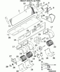 SRR60ZS-W HEAT EXCH. AND FAN