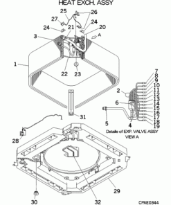 FDT112KXE6A/B HEAT EXCH. ASSY