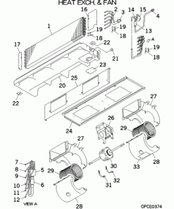 FDU650FKXZE1/F HEAT EXCH. AND FAN