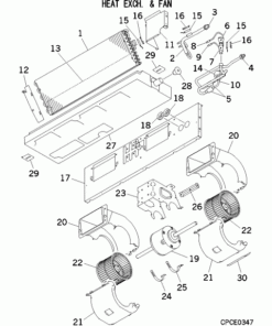 FDUT15KXE6F-E/F HEAT EXCH. AND FAN