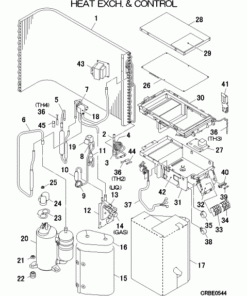 SRC25ZSA-W/B HEAT EXCH. AND CONTROL