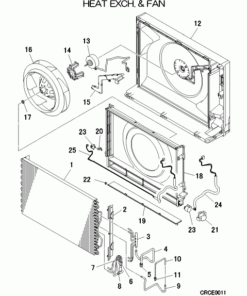 SRF25ZS-W HEAT EXCH. AND FAN