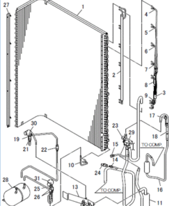 FDCA125VSX-W/1 HEAT EXCH. ASSY