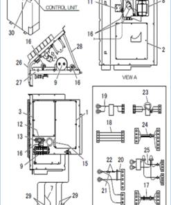 FDCA140VSX-W/1 CONTROL AND PARTS SET