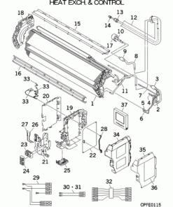 FDK36KXZE1-W/A HEAT EXCH. AND CONTROL