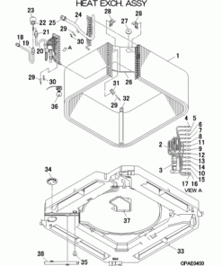 FDT160KXZE1-W/A HEAT EXCH. ASSY