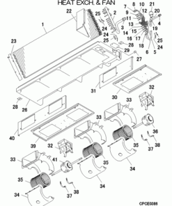 FDU112KXE6F-W/1 HEAT EXCH. AND FAN