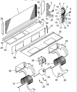 FDUA125VH/1 HEAT EXCH. AND FAN