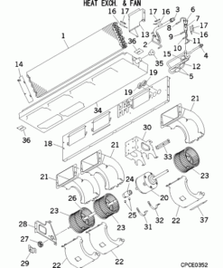 FDUT45KXE6F-W/1 HEAT EXCH. AND FAN