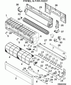 SRK100ZR-W PANEL AND FAN ASSY