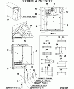 FDC140KXZES1-W/1 CONTROL AND PARTS SET