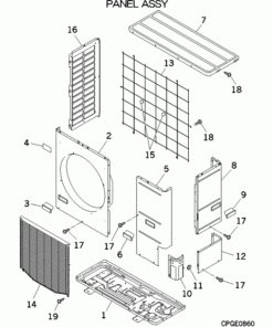 FDC140KXZES1-W/A PANEL ASSY