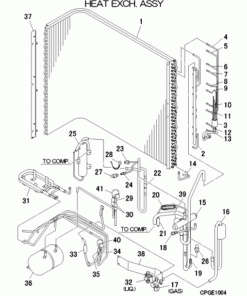 FDC155KXZES1-W/1 HEAT EXCH. ASSY