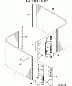 FDC280KXZE2/1 HEAT EXCH. ASSY
