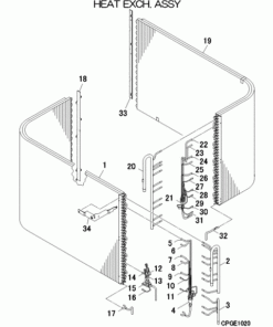 FDC335KXZRE2/1 HEAT EXCH. ASSY