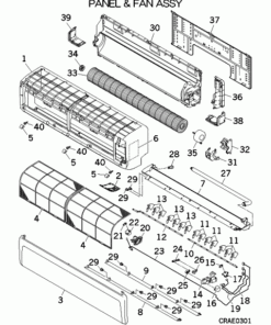 SRK71ZRA-W/A PANEL AND FAN ASSY