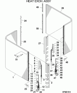 FDC400KXZE2/A HEAT EXCH. ASSY